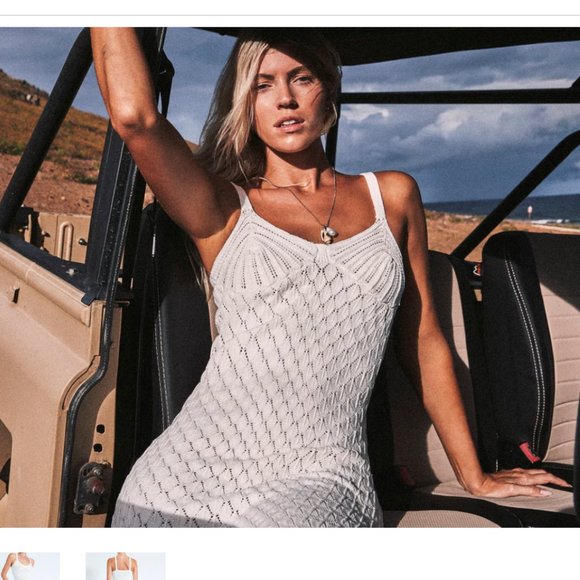 NWT Devon Windsor Atlas Dress in Off-White - Picture 1 of 15